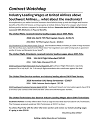  Southwest Wages vs United Wages
